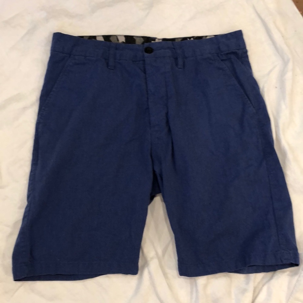 H&M Divided Button Fly Blue Shorts Size 30